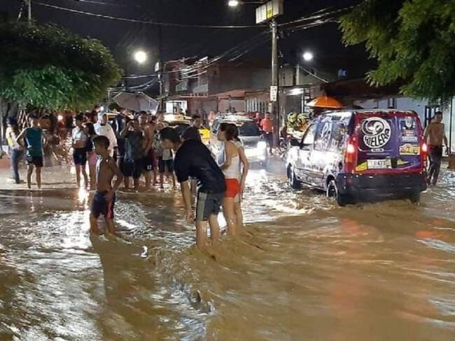 Ocho sectores inundados en Cúcuta