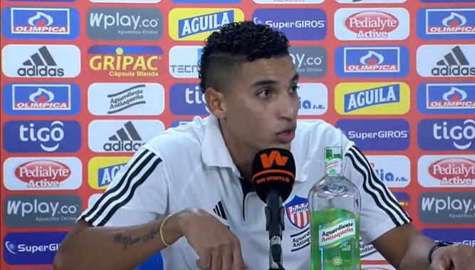 Gabriel Fuentes en rueda de prensa del Junior | Captura de pantalla