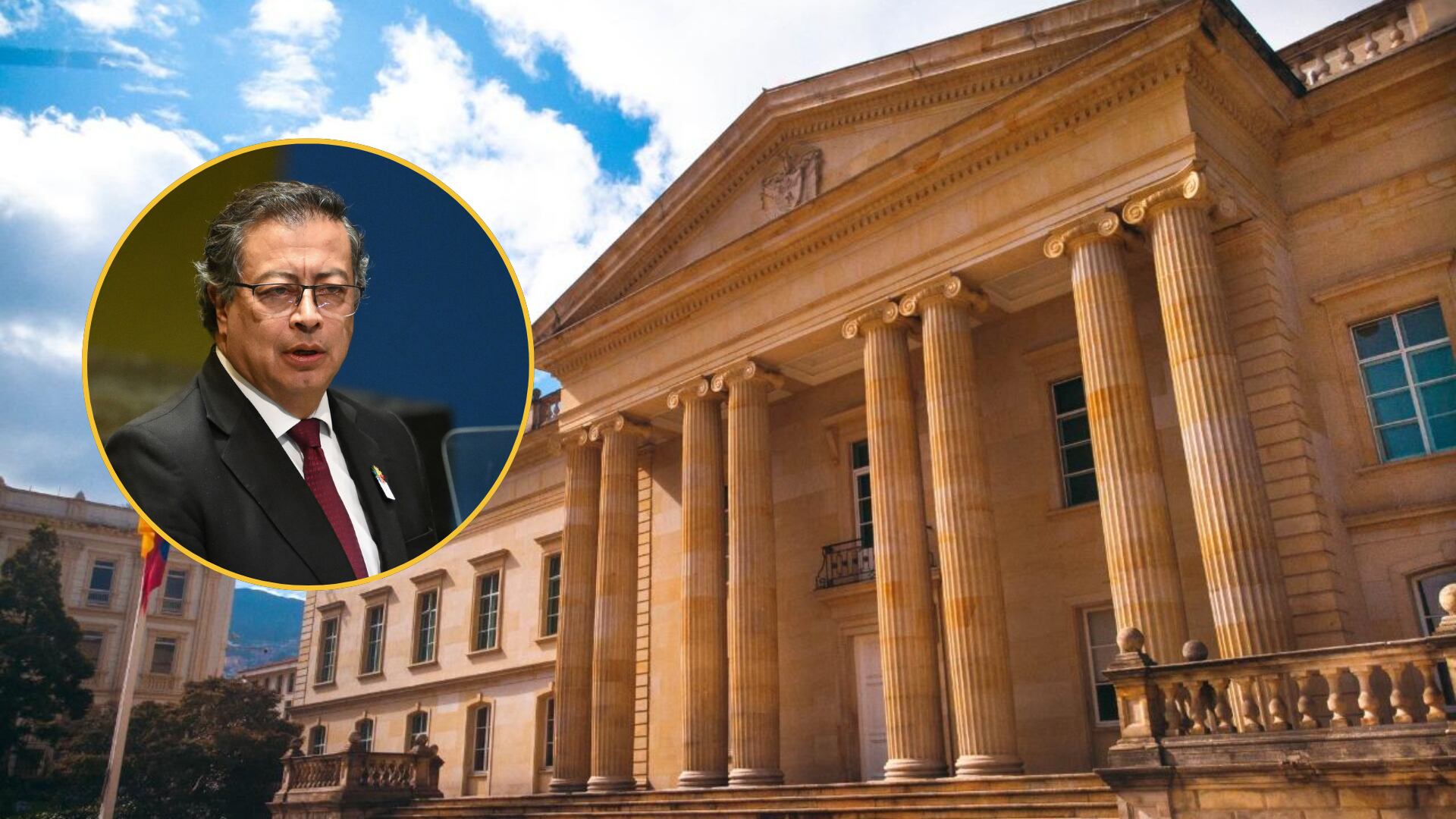 Gustavo Petro y La casa de Nariño. FOTO: Presidencia - Casa de Nariño