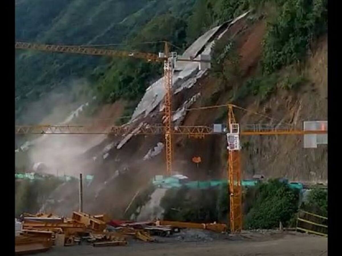 Pese al gigantesco derrumbe en Amagá, no habrá retraso en las obras