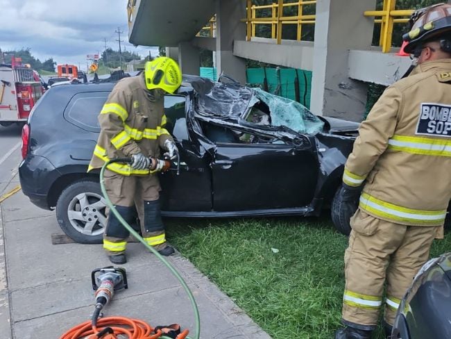 Grave accidente de tránsito en Briceño: una persona murió y otra es atendida en urgencias
