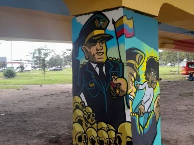 Idartes: &quot;el arte no se censura&quot;, tras polémico mural en puente en Bogotá