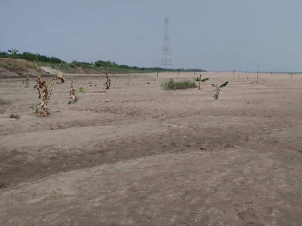 El río Magdalena se está secando a su paso por el sur del Atlántico