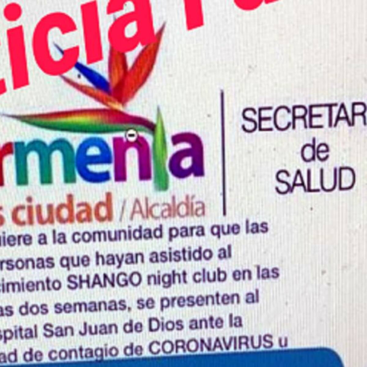 Falsa información sobre coronavirus comprometió a club nocturno en Armenia