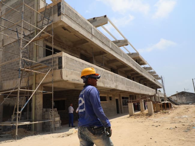 Obras de remodelación de la IED Carrizal en Barranquilla./ Foto: Alcaldía de Barranquilla