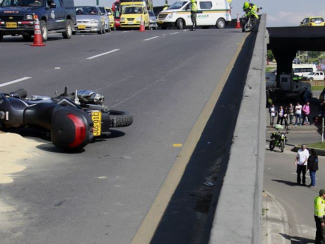 Accidente de motociclista