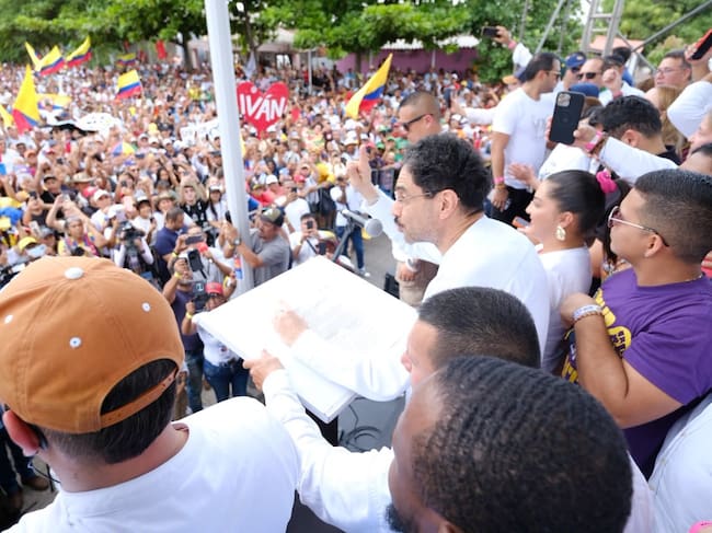 Iván Cepeda en Barranquilla. Foto: @IvanCepedaCast