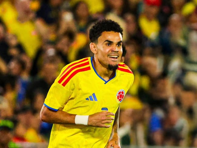 Luis Díaz celebra su gol con la Selección Colombia ante Costa Rica / FCF.