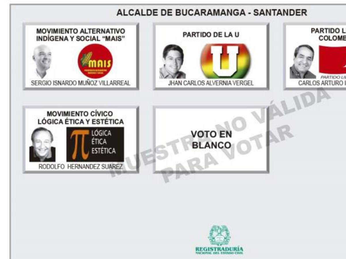 El voto en blanco ha jugado fuerte en Bucaramanga