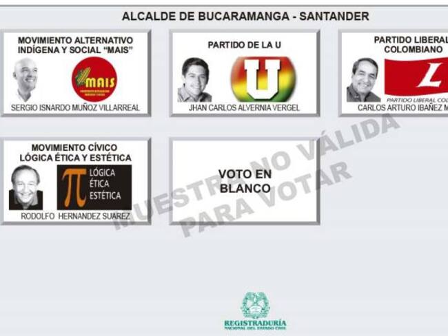 El voto en blanco ha jugado fuerte en Bucaramanga
