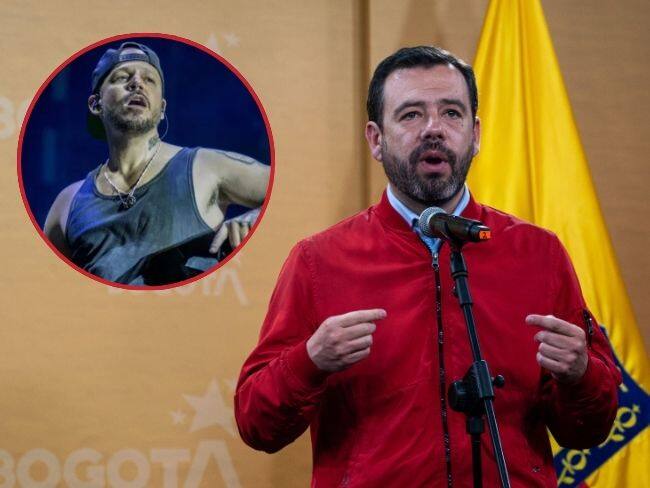 Alcalde Galán niega que su equipo haya influido en la cancelación del concierto de Residente en Bogotá. Foto: Getty Images/ AFP/Caracol Radio.