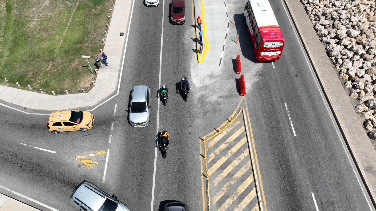 Nueva vía de acceso entre el Centro Histórico y Bocagrande. // Alcaldía de Cartagena