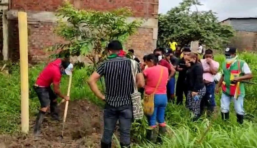Fosas comunes en las que se encontraron dos cuerpos sin vida