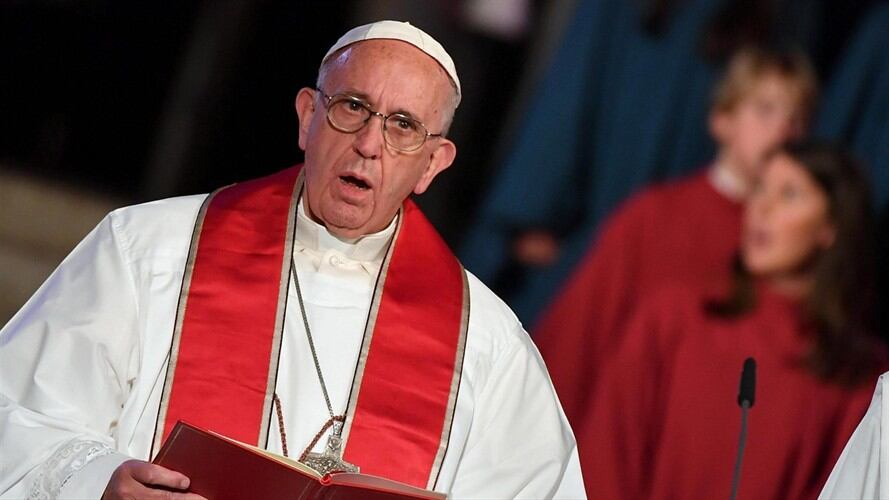 Papa Francisco durante su visita a Suecia. Foto: Agencia EFE/Ettore Ferrari