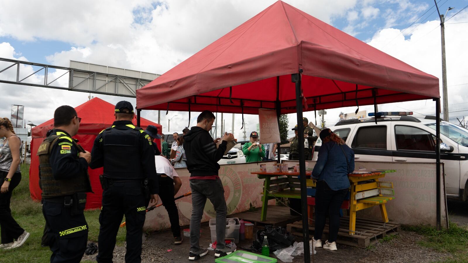 Intervención al espacio público. Foto: Cortesía alcaldía de Rionegro.