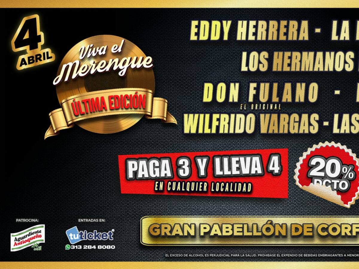 ¡Viva el merengue llega a Bogotá!