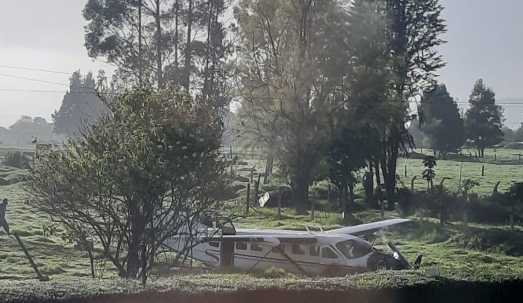 Avioneta cayó al norte de Bogotá
