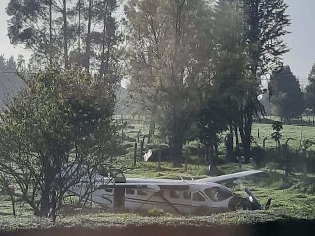 Avioneta cayó al norte de Bogotá