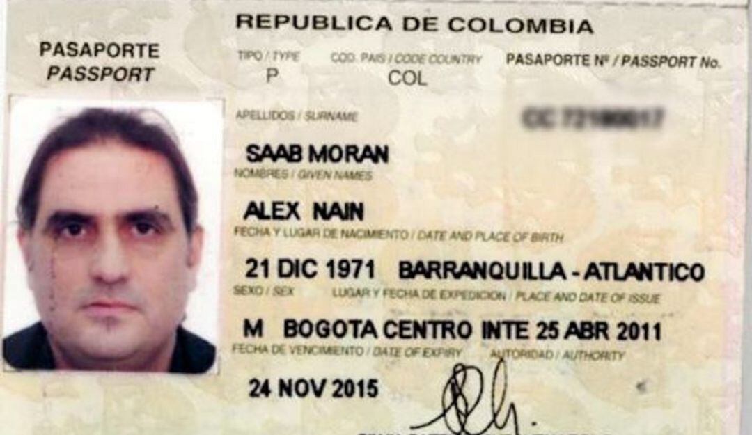 La identificación de Alex Saab quien fue detenido en Cabo Verde por vínculos con Nicolás Maduro.