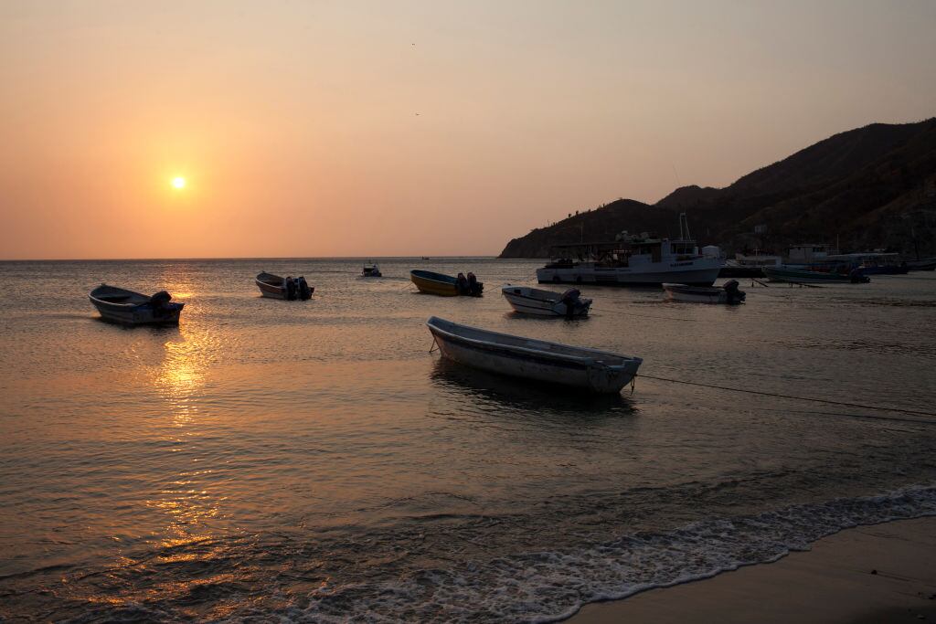 Playa de Taganga en Santa Marta. Foto: Getty Images.
