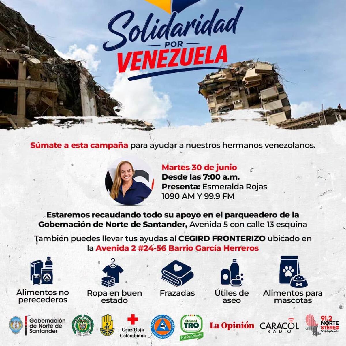 “Solidaridad por Venezuela”, una iniciativa de Prisa Media y la gobernación de Norte de Santander