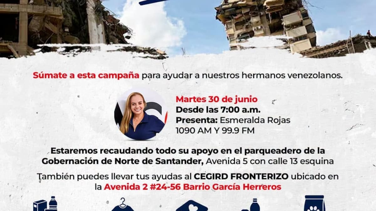 “Solidaridad por Venezuela”, una iniciativa de Prisa Media y la gobernación de Norte de Santander