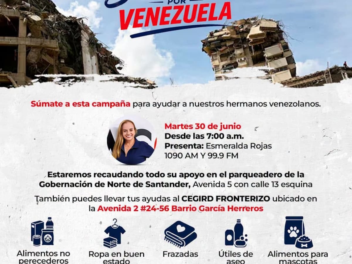 “Solidaridad por Venezuela”, una iniciativa de Prisa Media y la gobernación de Norte de Santander