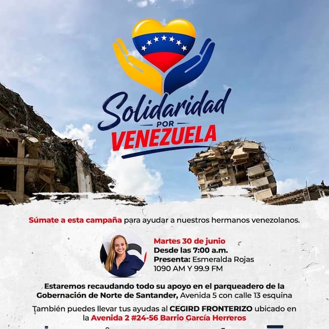 “Juntos por Venezuela”, una iniciativa de Prisa Media y la gobernación de Norte de Santander.