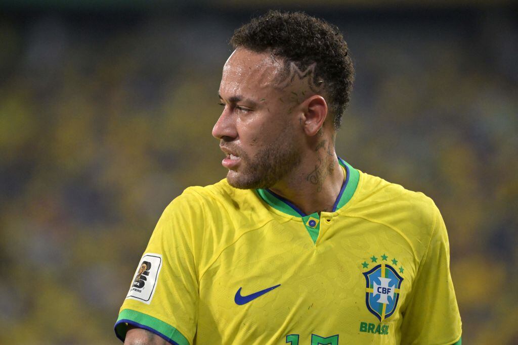 Neymar Jr. en el patido ante Venezuela por Eliminatorias (Photo by NELSON ALMEIDA / AFP) (Photo by NELSON ALMEIDA/AFP via Getty Images)