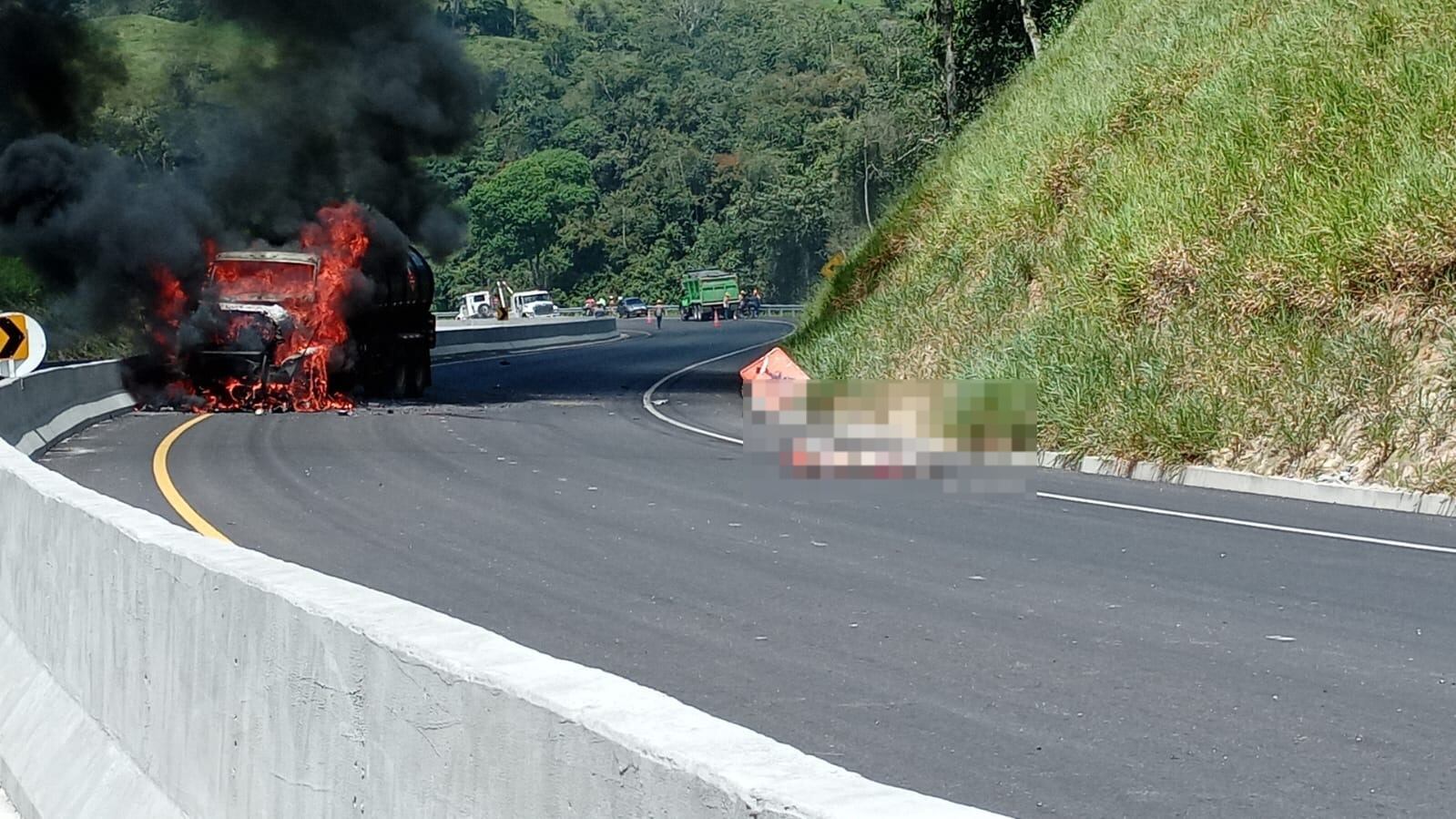 Accidente en la vía a La Fortuna, un hombre perdió la vida