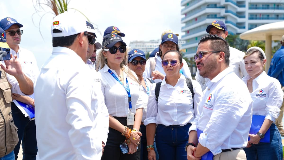 Contralor Jorge Laverde y alcalde Dumek Turbay visitaron proyecto de Protección Costera en Cartagena