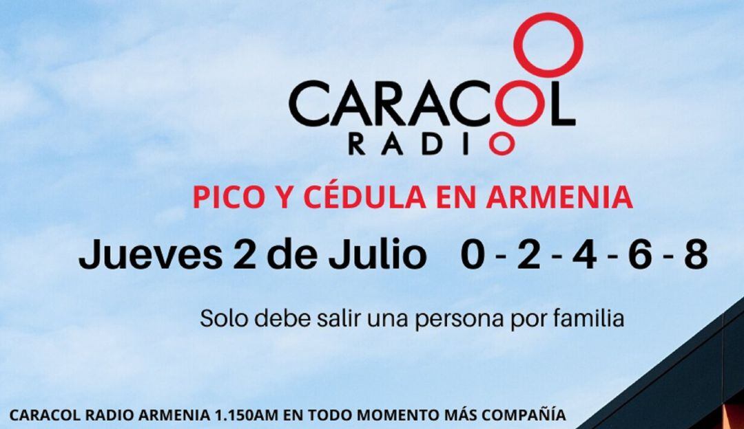Pico y cédula en Armenia para números terminados en par