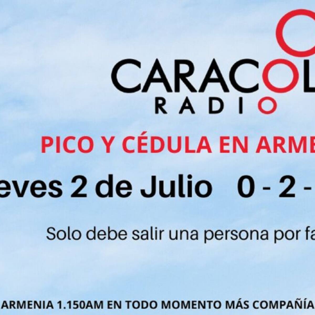Armenia: este es el pico y cédula para hoy jueves 2 de julio