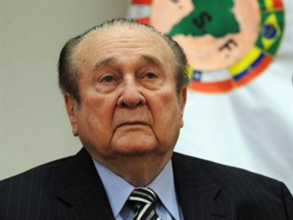 Nicolás Leoz fue hospitalizado en vísperas de la posesión su sucesor en Conmebol