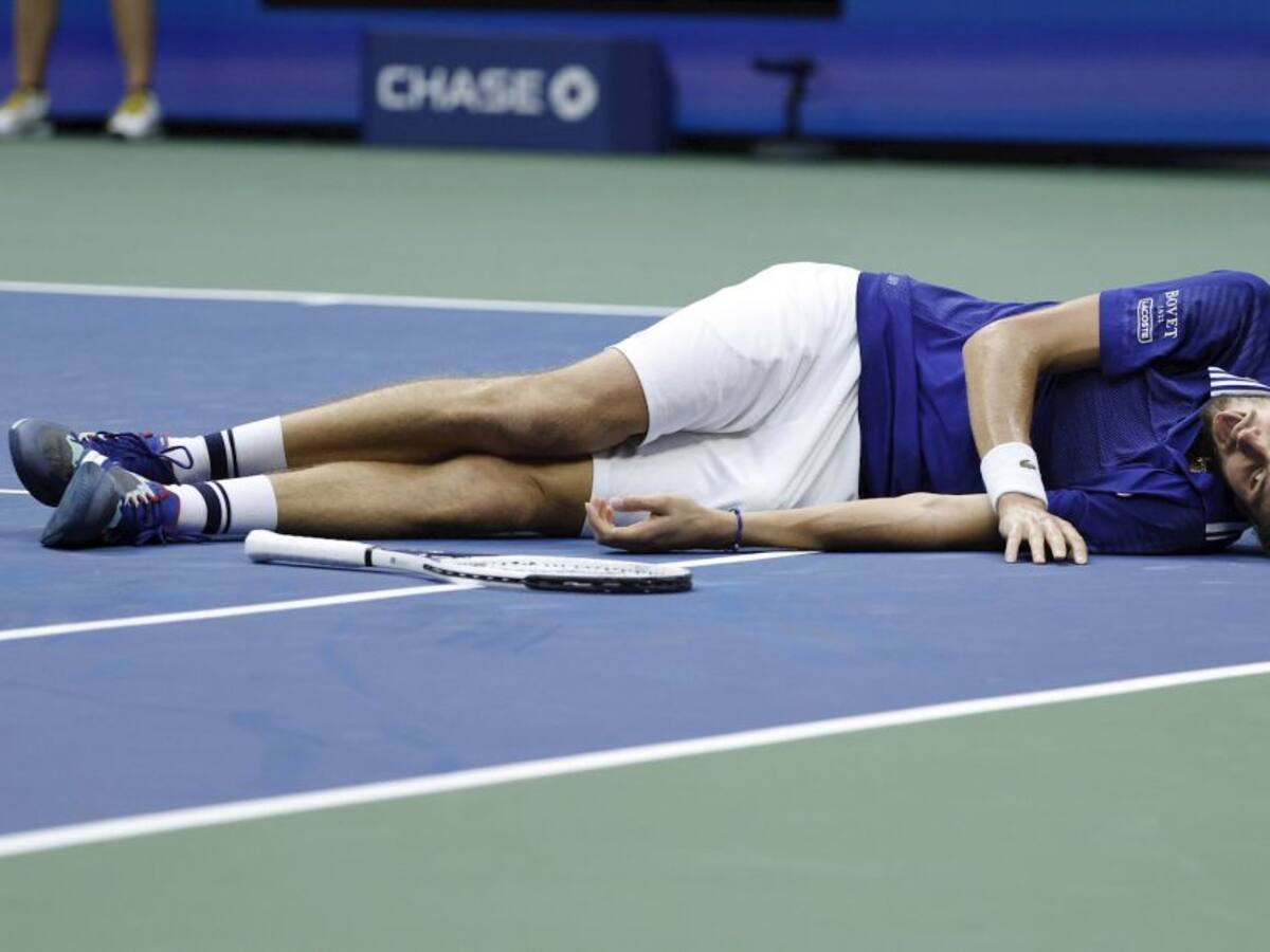 La particular celebración de Daniil Medvedev tras ganar el US Open