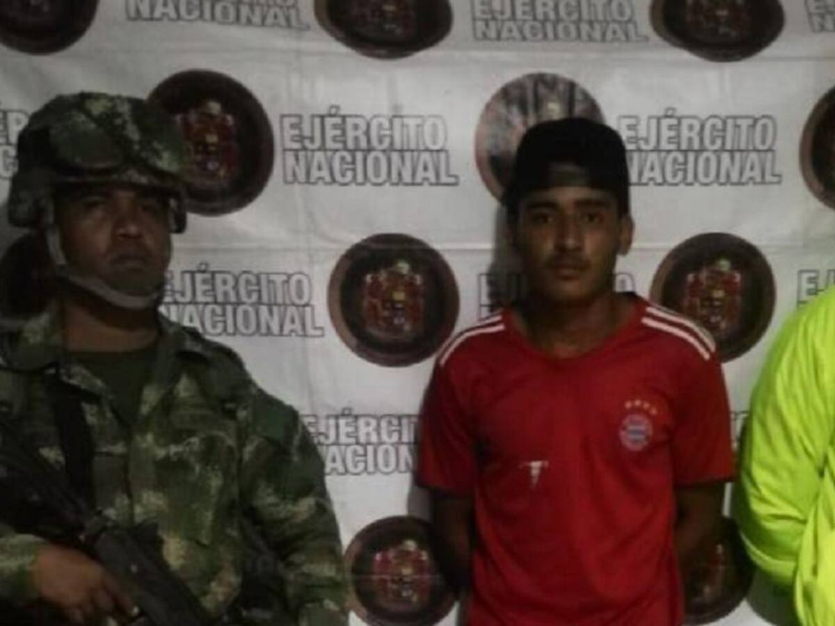 Capturan presunto reclutador de menores para ELN en el Bajo Cauca