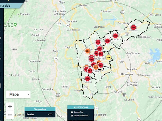 Empeora la calidad del aire en Medellín y Valle de Aburrá
