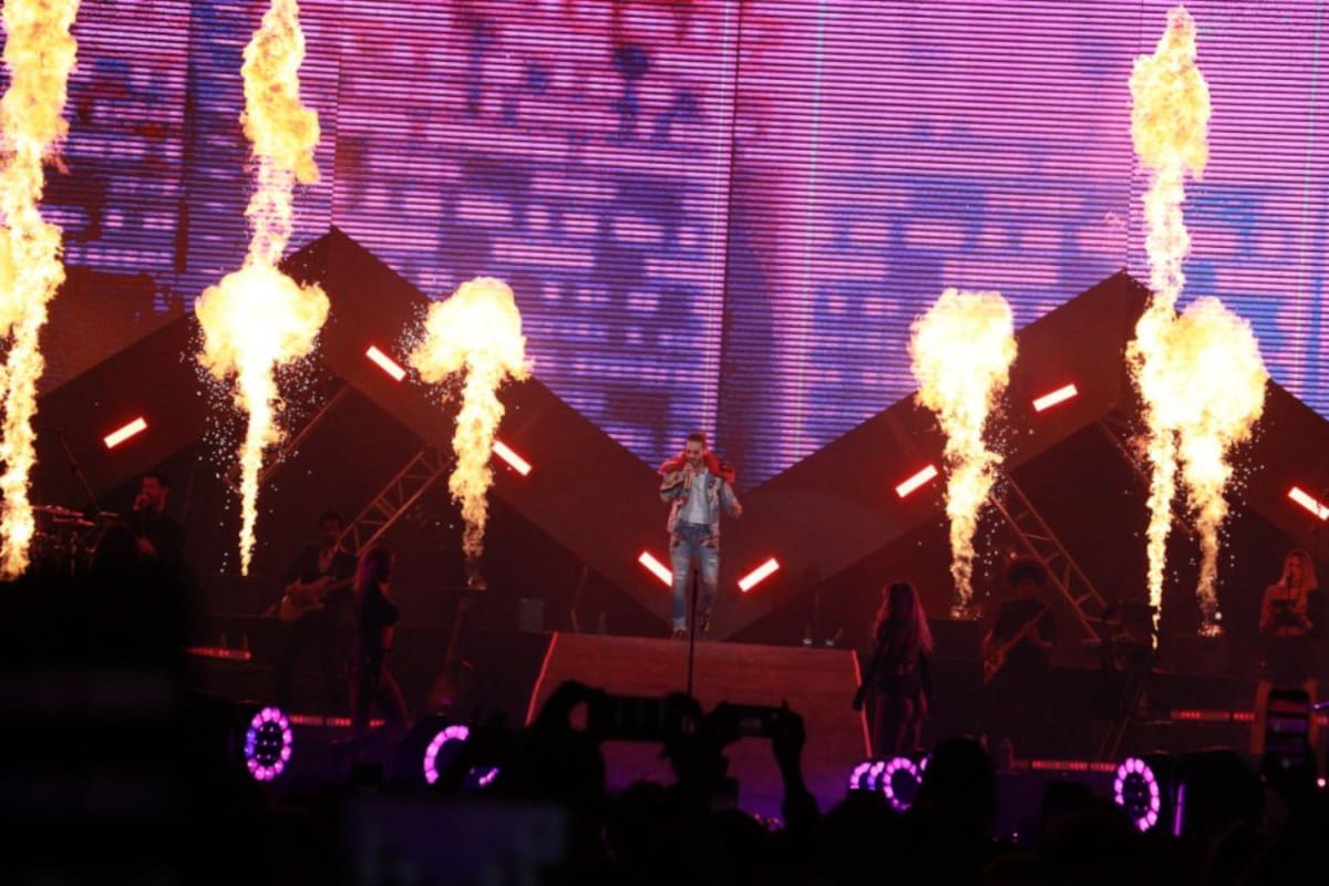 El show de Maluma dejó a más de uno sorprendidos por su gran actuación en el escenario. 