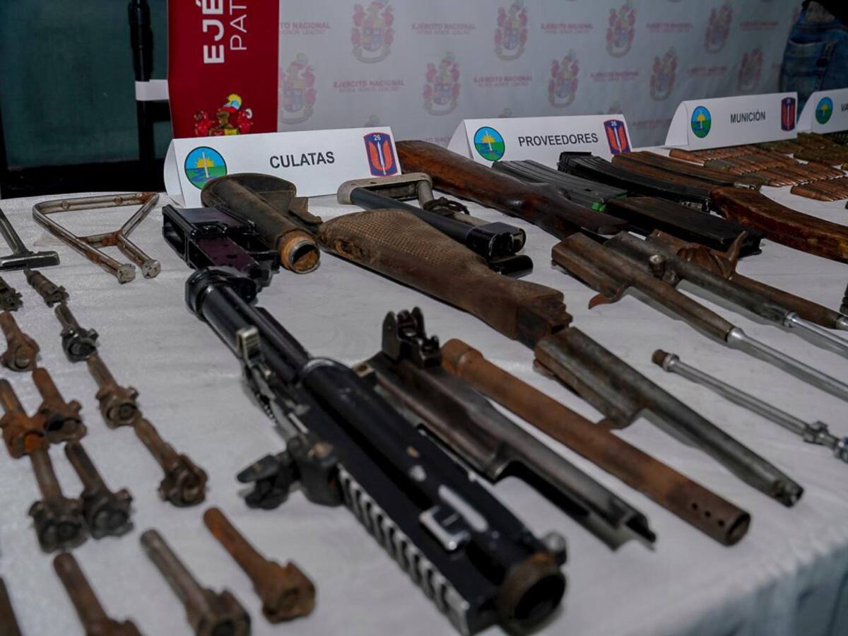 Ejército desarticuló depósito de armas del Clan del Golfo en Chocó