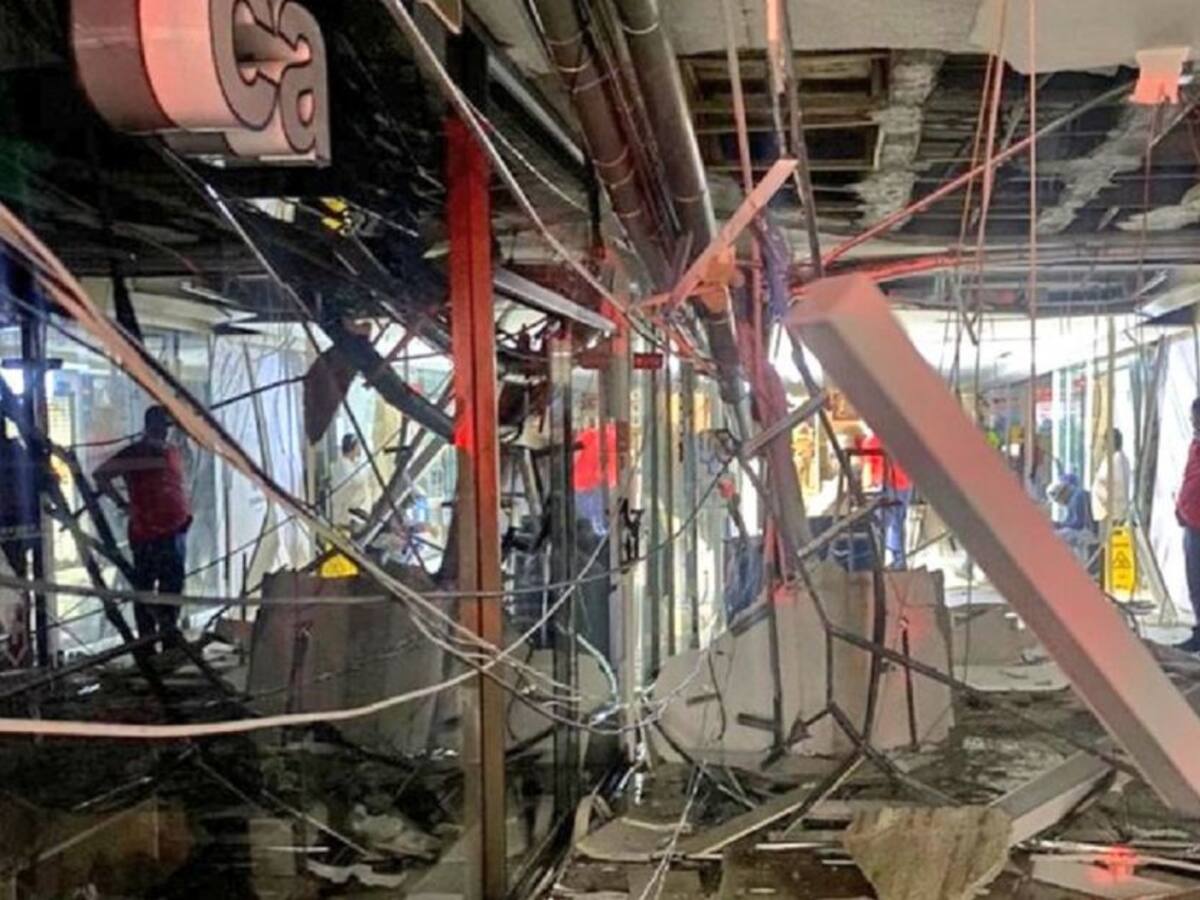 Un aire acondicionado del CC El Diamante generó una emergencia
