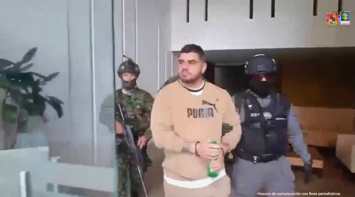 Daniel Uribe Jaramillo, quien es requerido por una Corte Federal de Estados Unidos por delitos relacionados con concierto para delinquir y tráfico de estupefacientes. Foto: Fiscalía.
