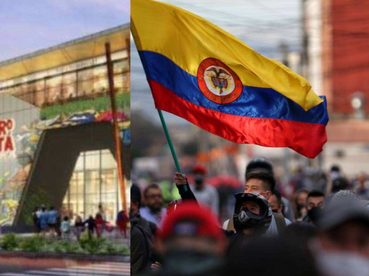 Manifestantes llegan al centro comercial de los hijos de Uribe a protestar