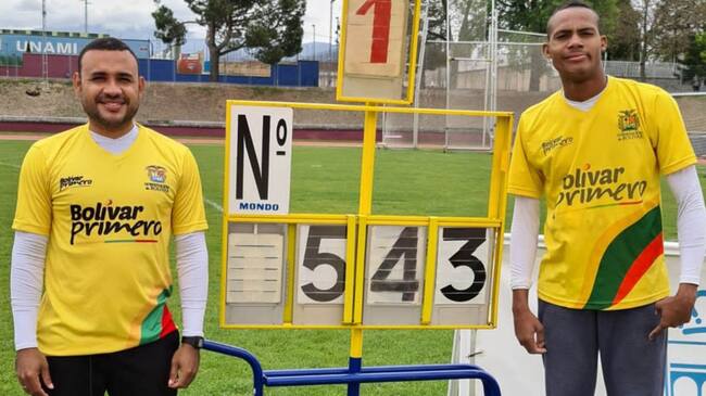 Con un salto de 5,43 Omar Acosta, se ubica entre los mejores 5 del ranking mundial, en el salto largo del paraatletismo