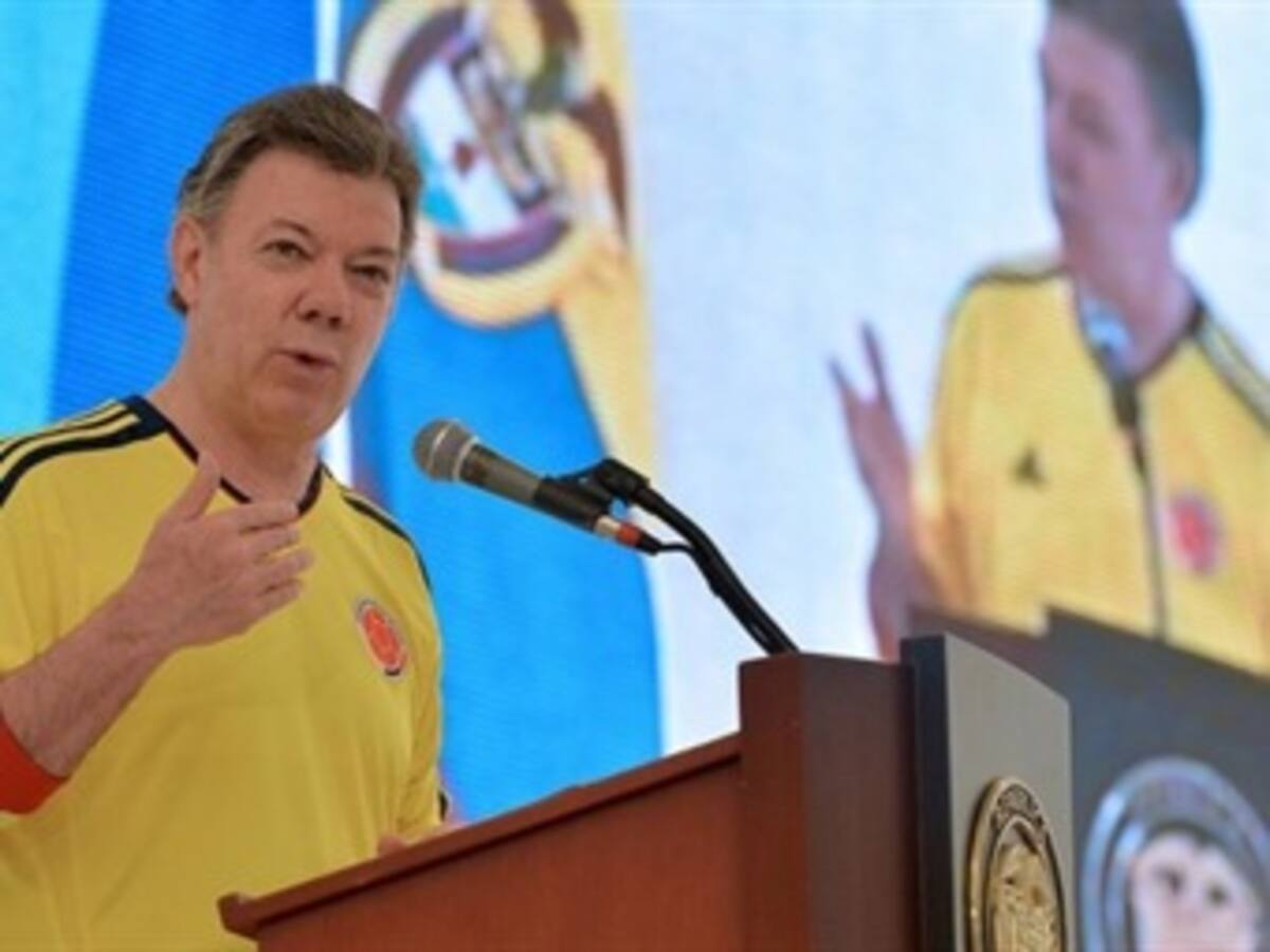 Presidente Santos y su mensaje de apoyo a Falcao