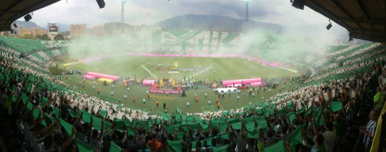 Así fue la salida del equipo verde de Antioquia en el partido de ida contra el DIM. 