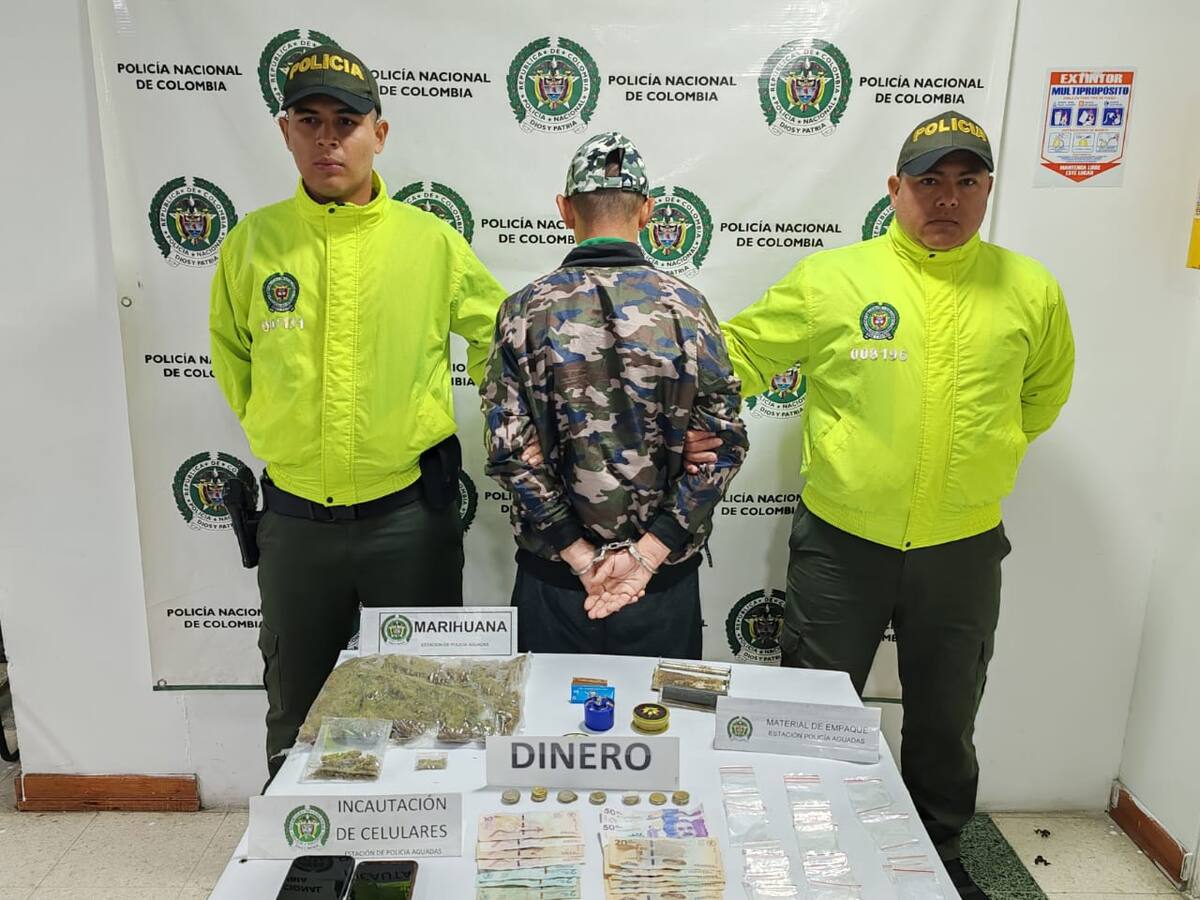 Fiscalía de Aguadas, Caldas, logró captura de presunto dinamizador de drogas del municipio