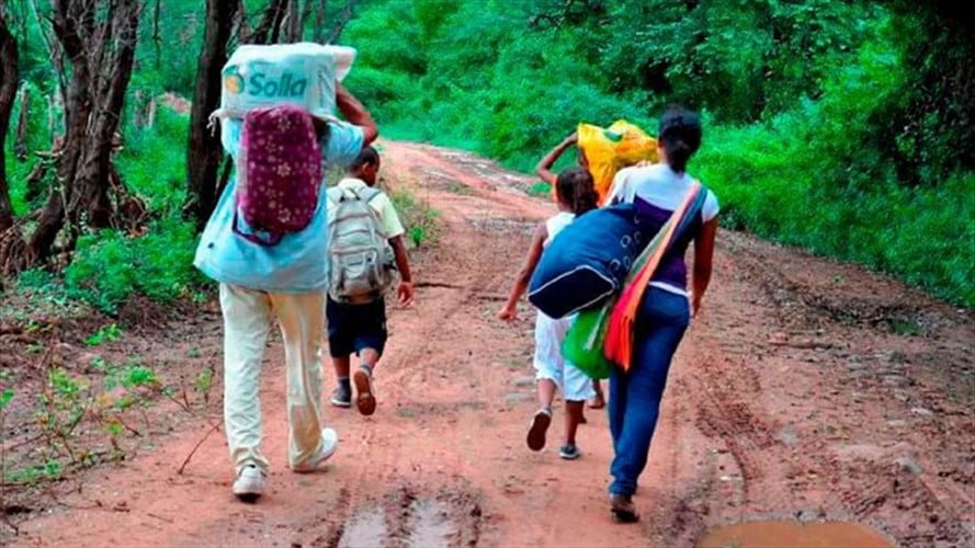 Víctimas de desplazamiento forzado por culpa de la violencia / imagen de referencia. Foto: Colprensa