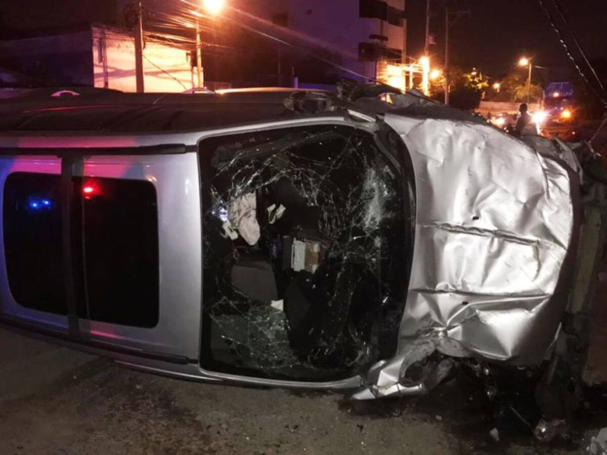 Tres personas heridas en accidente de tránsito en Cartagena