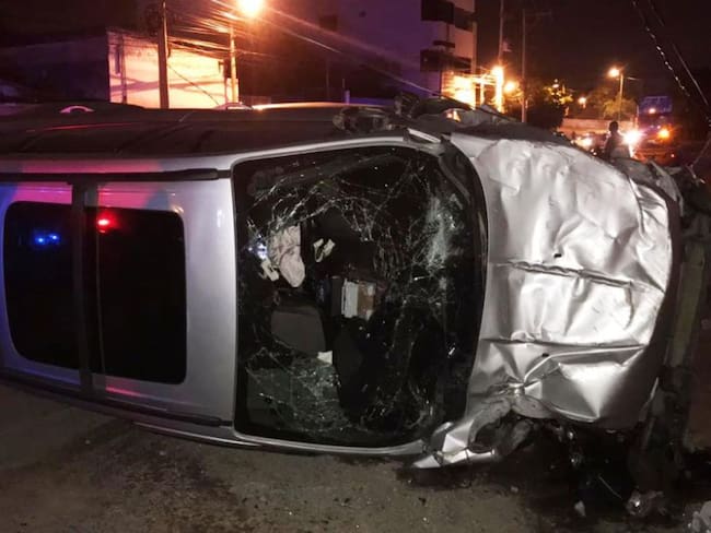 Tres personas heridas en accidente de tránsito en Cartagena