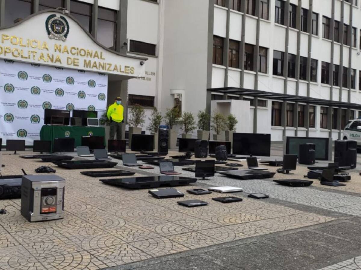 Incautados equipos robados que eran vendidos en comercios de Manizales